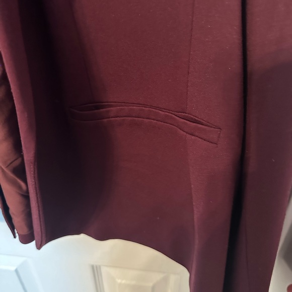 Maroon Blazer - Slight Peplum Modcloth Excellent Condition - Picture 4 of 7